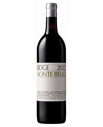 Ridge Vineyards Monte Bello 2022 750ml
