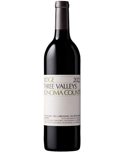 Ridge Vineyards Three Valleys Red 2022 750 ml